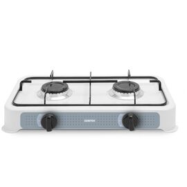  Плитка газовая Centek CT-1524 (белая), 2 конфорки 