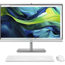  Моноблок Acer Aspire C27-195ES (DQ.BMGCD.001) 27" Full HD Core Ultra 7 155U (1.7) 16Gb SSD512Gb UHDG CR Eshell GbitEth WiFi 180W кл. мышь серебристый 