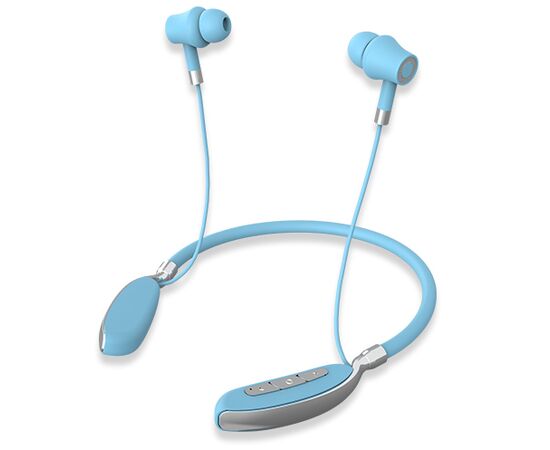  KADUM KD-384BT Голубые наушники - гарнитура (bluetooth)					 