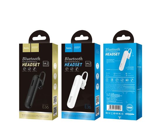  Гарнитура bluetooth HOCO E36 (черный) 